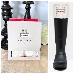 NWT Hunter Cable Knit Cuff Tall Boot Socks